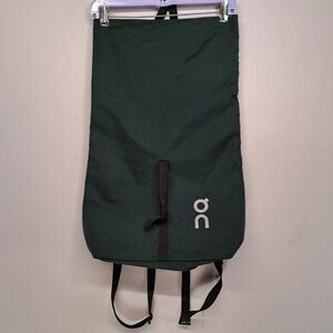 On Cloud Running Ambassador Backpack Gym Workout Shoe Bag Tote Forest Green